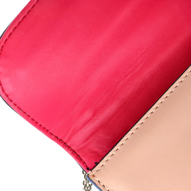 Glam Lock Shoulder Bag Leather Small
