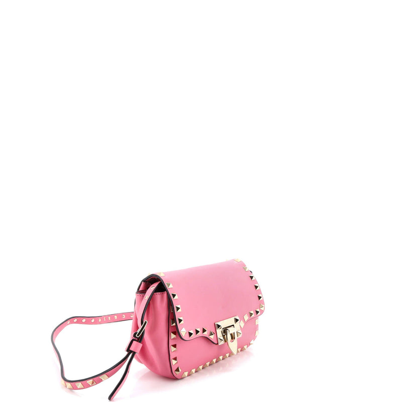 Rockstud Flip Lock Flap Bag Leather Mini