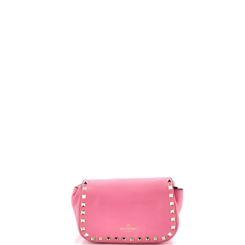 Rockstud Flip Lock Flap Bag Leather Mini