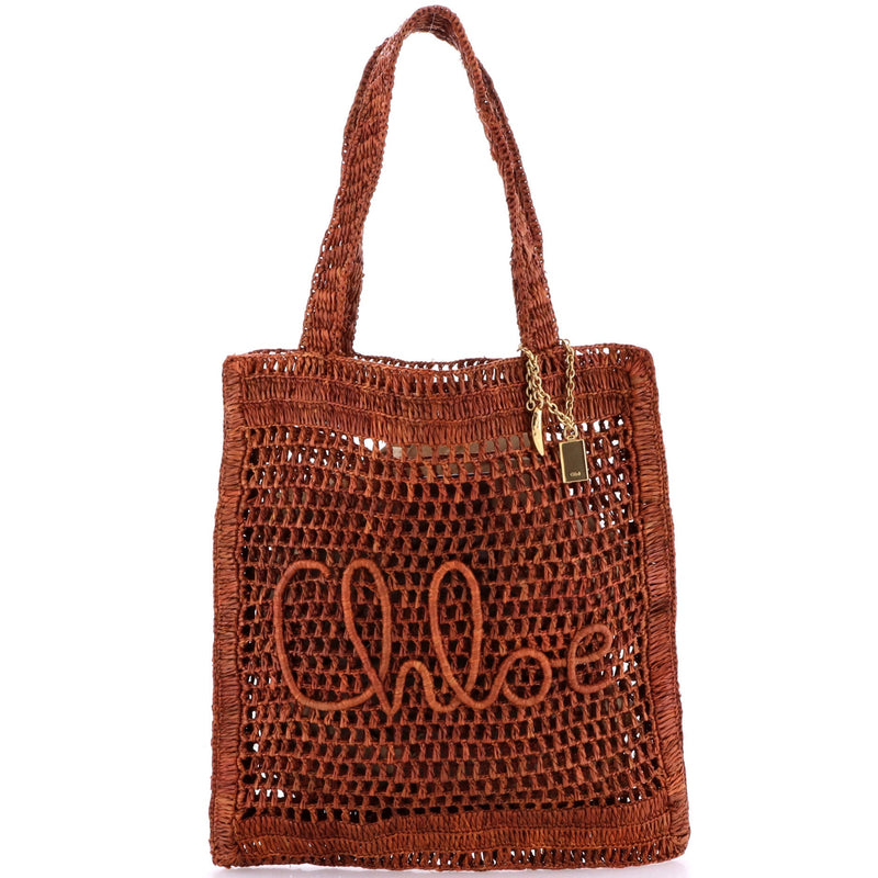 Summer Banana Tote Woven Raffia