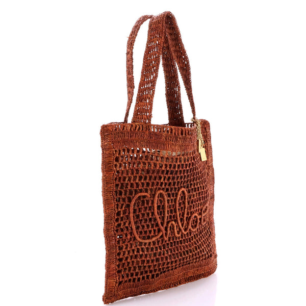 Summer Banana Tote Woven Raffia