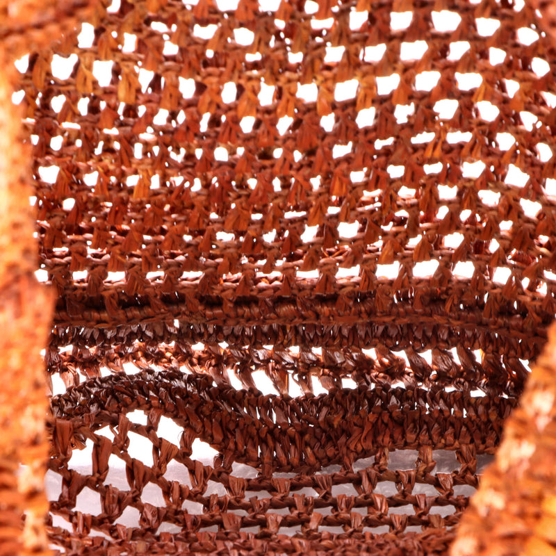 Summer Banana Tote Woven Raffia