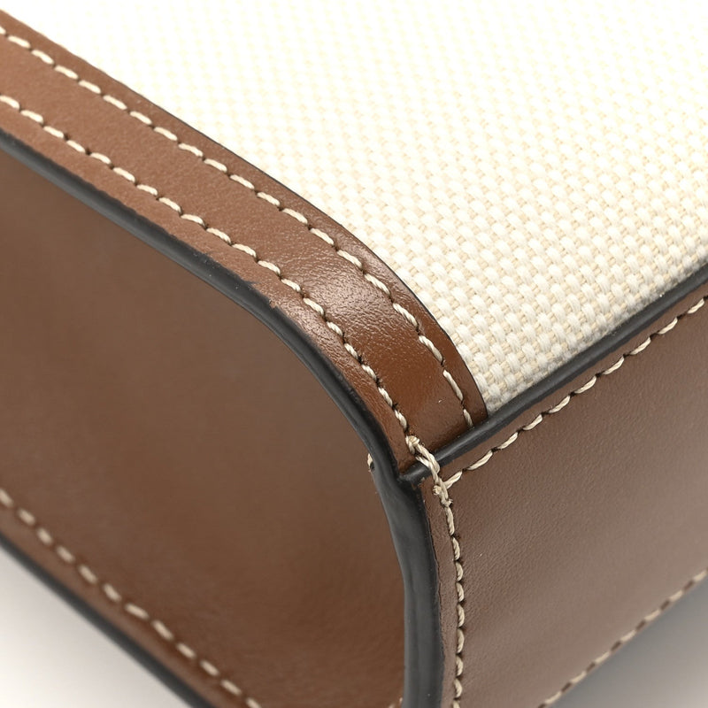 Canvas Smooth Calfskin Two Tone Mini