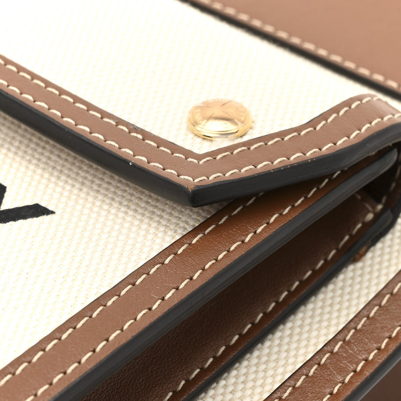 Canvas Smooth Calfskin Two Tone Mini