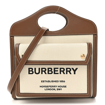 Canvas Smooth Calfskin Two Tone Mini