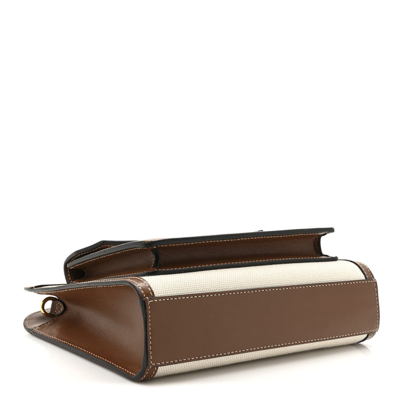 Canvas Smooth Calfskin Two Tone Mini
