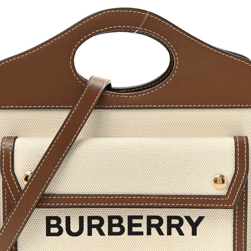 Canvas Smooth Calfskin Two Tone Mini