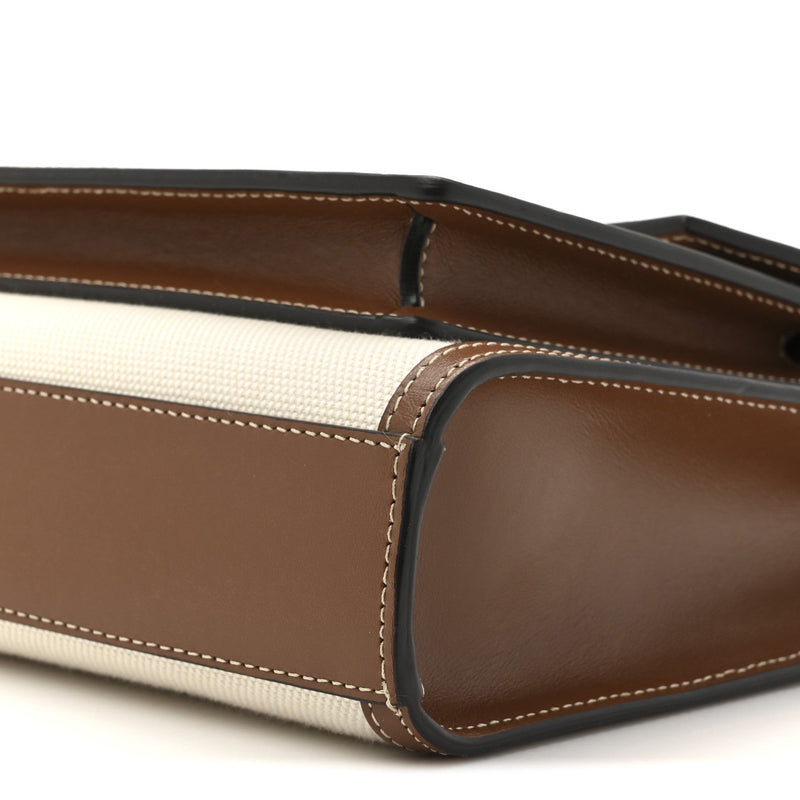 Canvas Smooth Calfskin Two Tone Mini