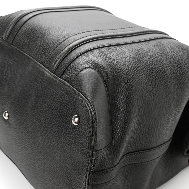 Pebbled Calfskin Carry On Duffle Grey