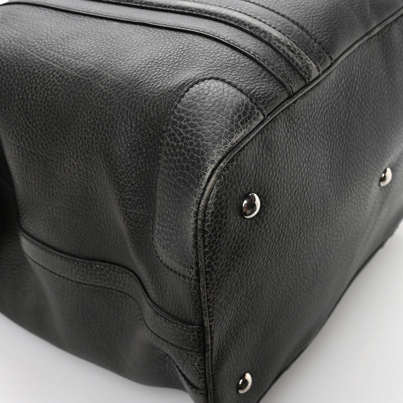 Pebbled Calfskin Carry On Duffle Grey