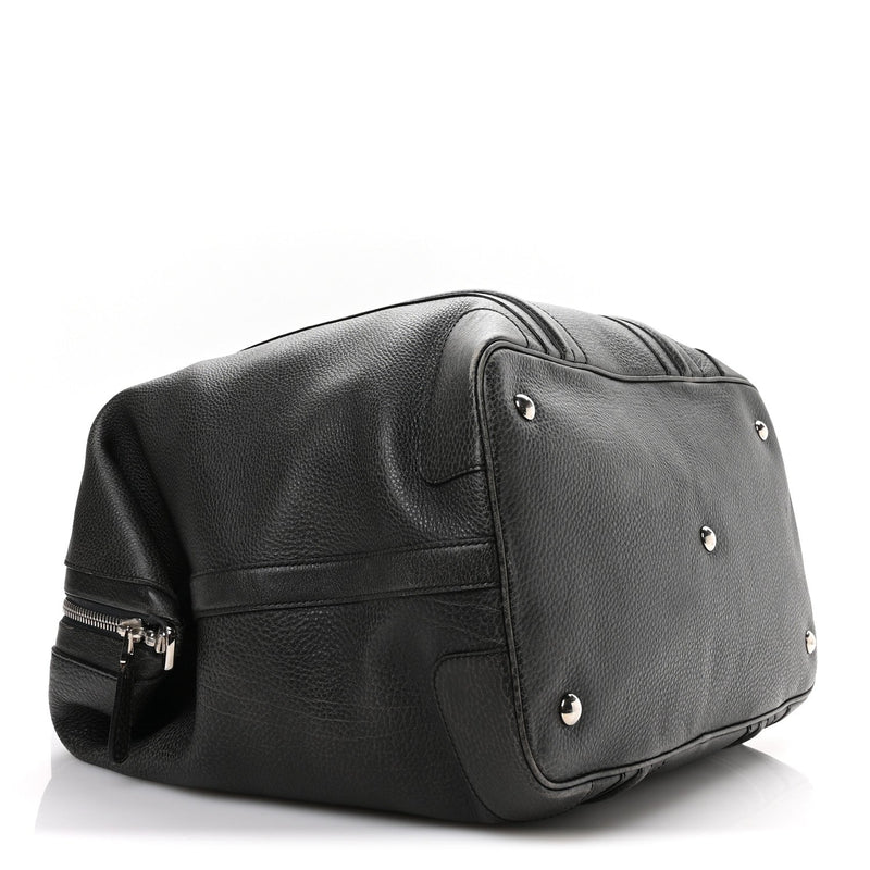 Pebbled Calfskin Carry On Duffle Grey