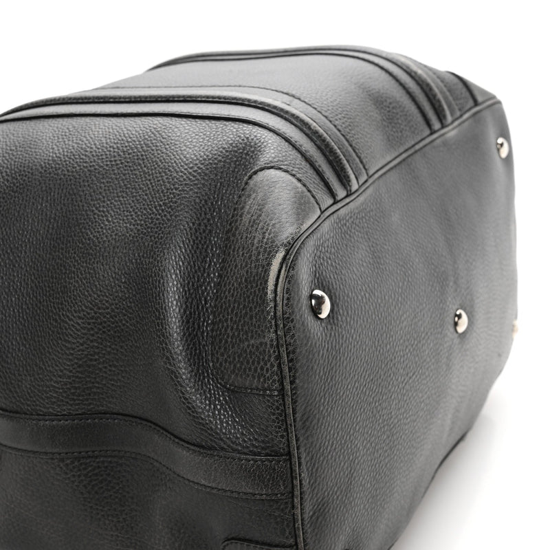 Pebbled Calfskin Carry On Duffle Grey
