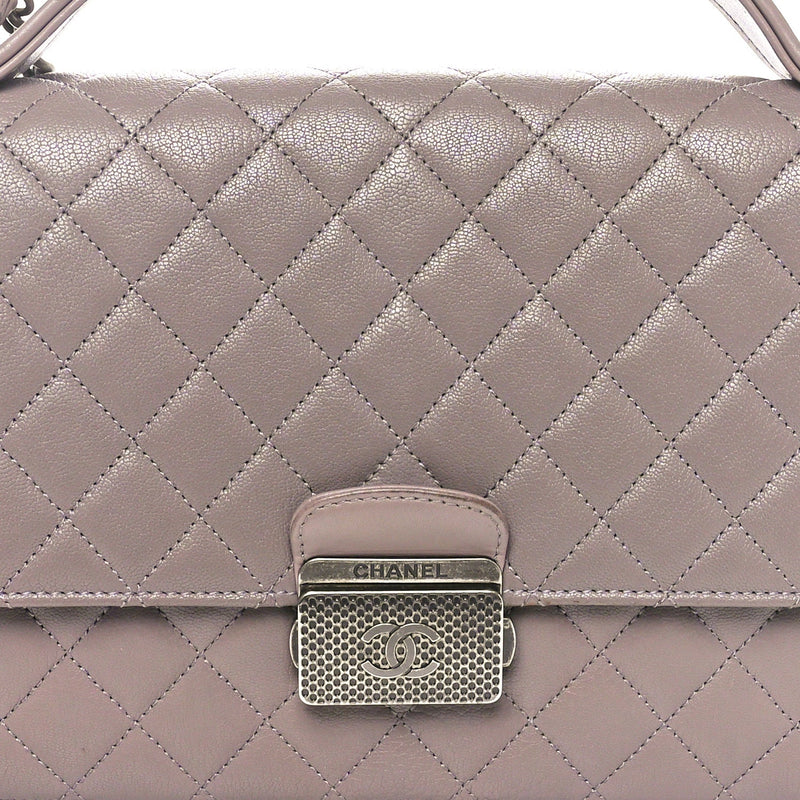 Goatskin Quilted Large Cc University Top