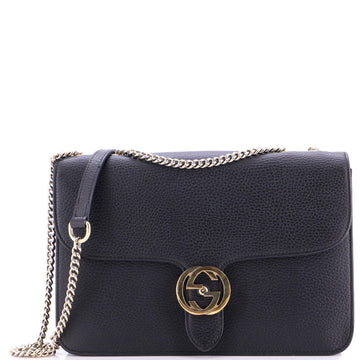 Interlocking Shoulder Bag Leather Medium