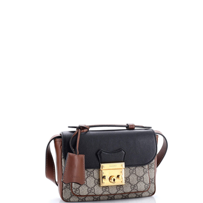 Padlock Front Pocket Flap Shoulder Bag