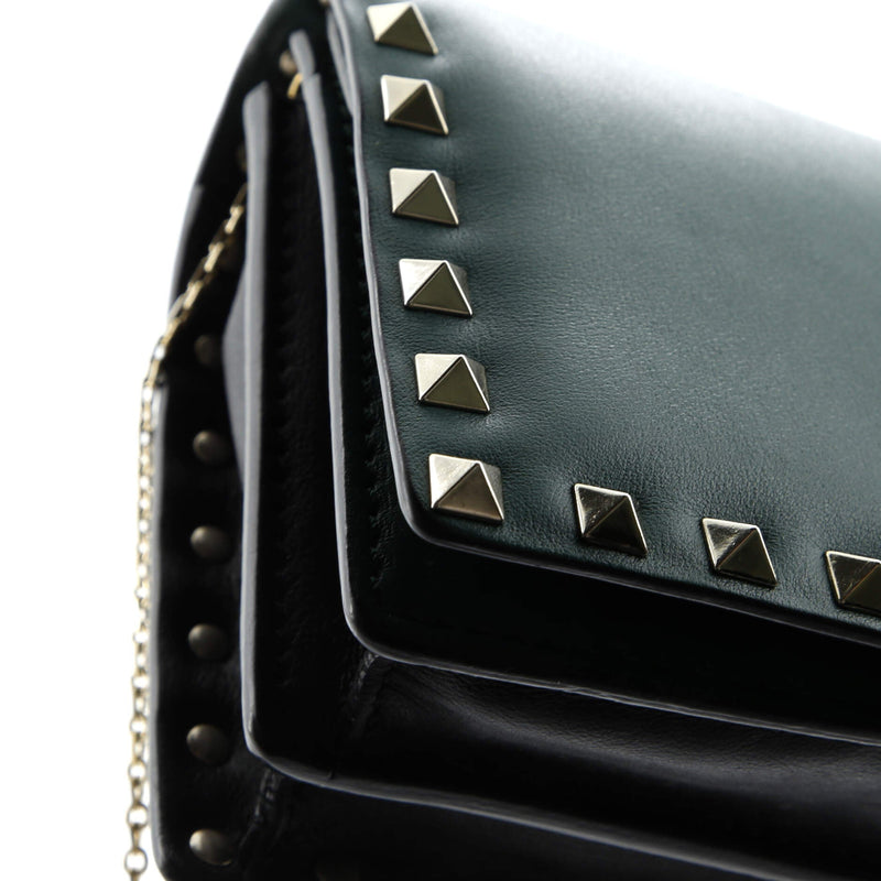 Rockstud Pouch Crossbody Bag Leather
