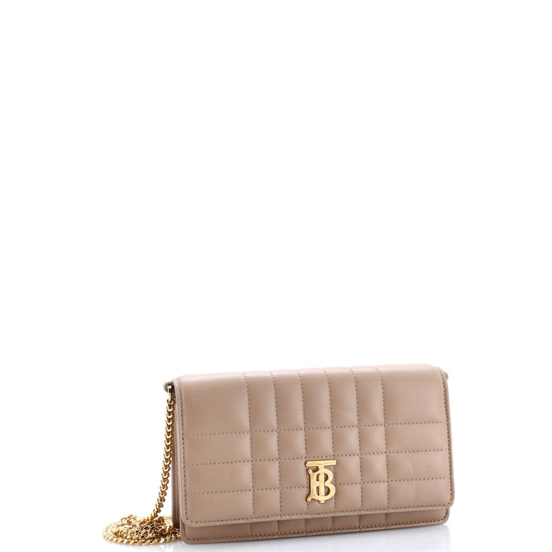 Lola Clutch On Chain Quilted Leather