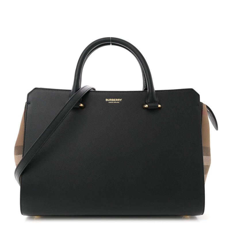 Calfskin Mega Check Small Banwell Tote