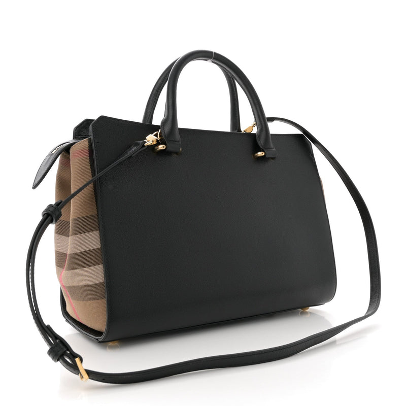 Calfskin Mega Check Small Banwell Tote