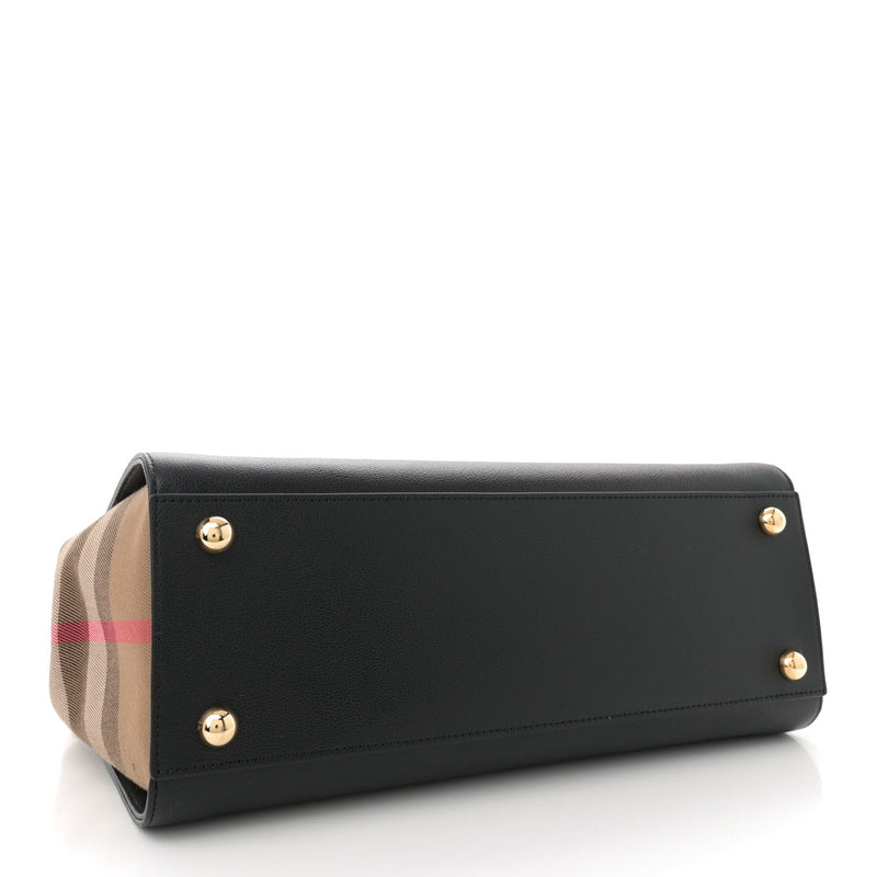 Calfskin Mega Check Small Banwell Tote