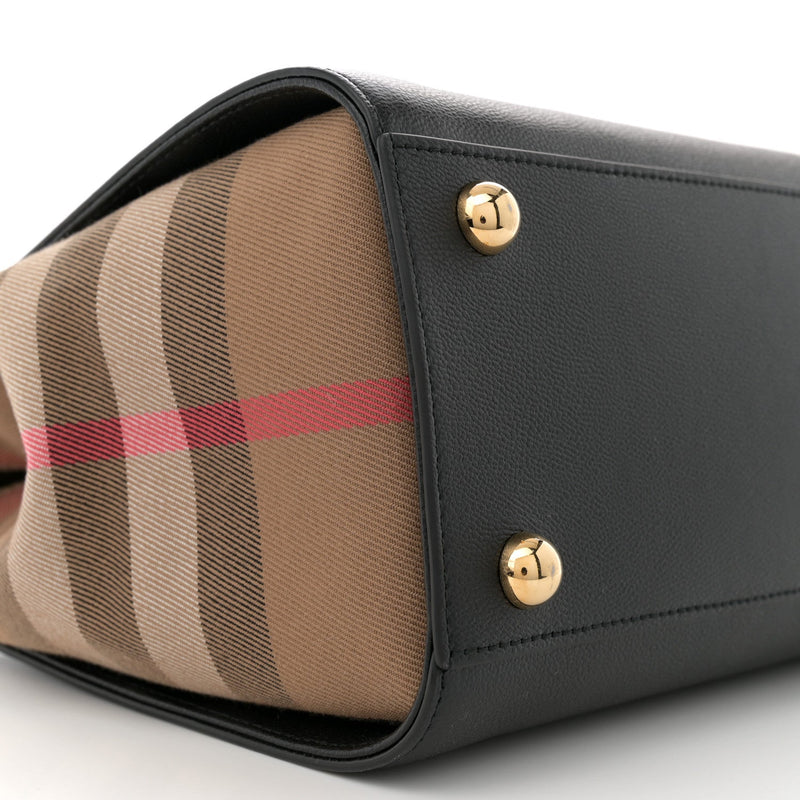 Calfskin Mega Check Small Banwell Tote