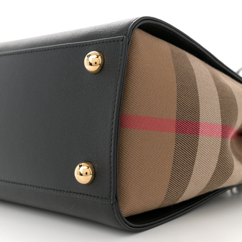 Calfskin Mega Check Small Banwell Tote