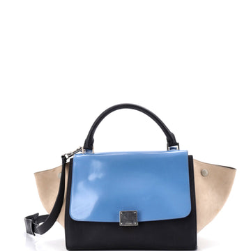 Celine Trapeze Bag Leather With Patent