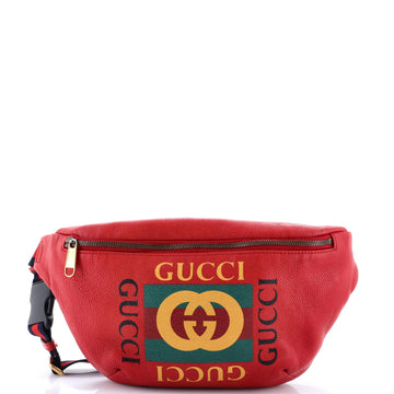 Logo Belt Bag Printed Leather Medium