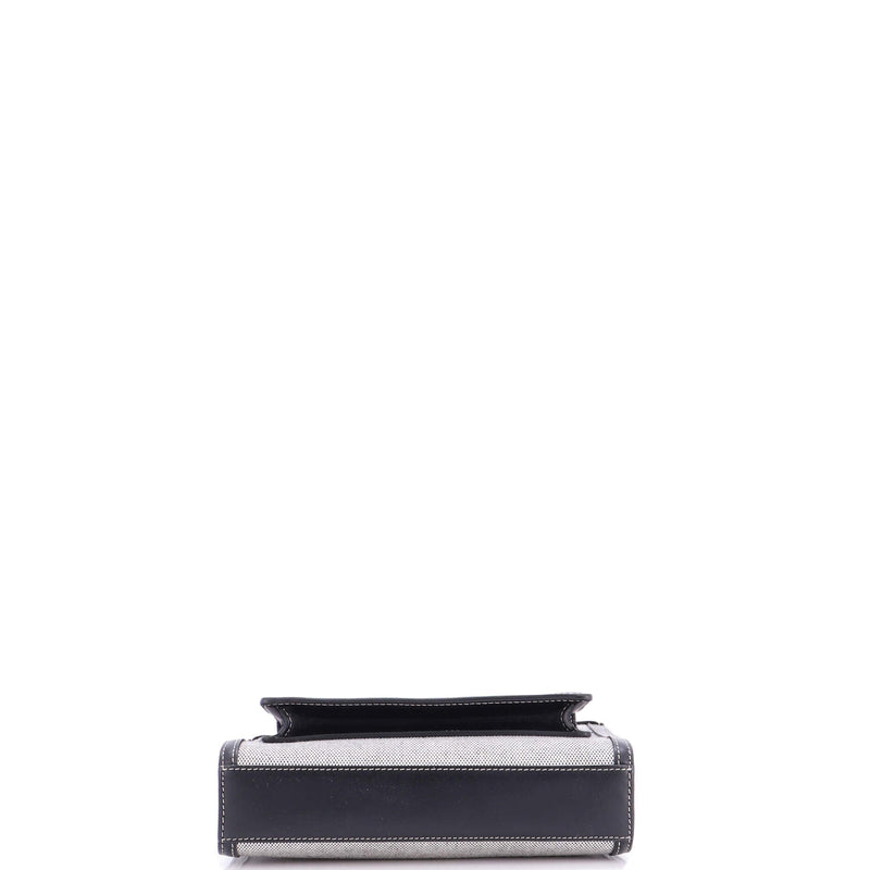 Logo Pocket Tote Canvas With Leather