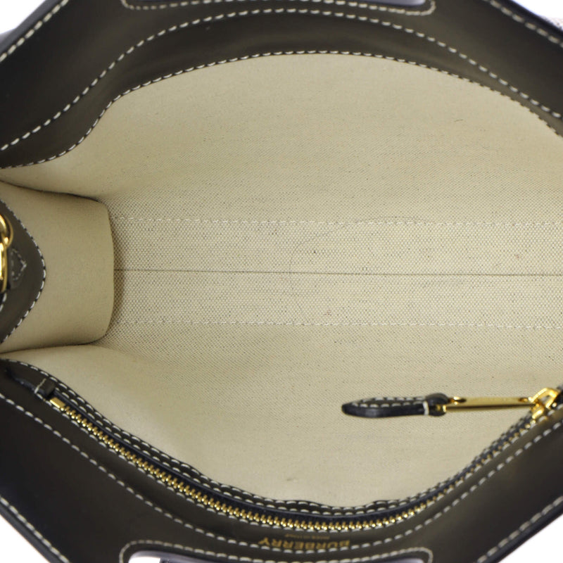 Logo Pocket Tote Canvas With Leather