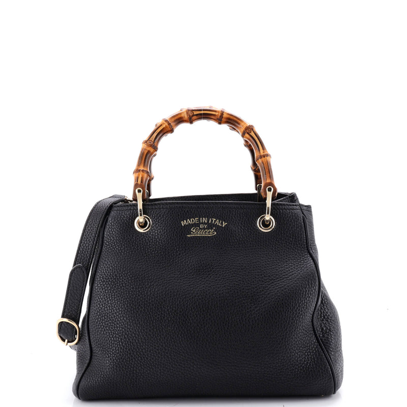 Bamboo Shopper Tote Leather Small