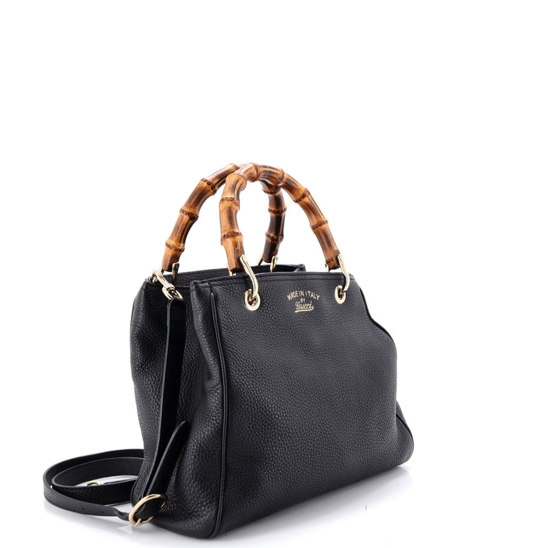 Bamboo Shopper Tote Leather Small