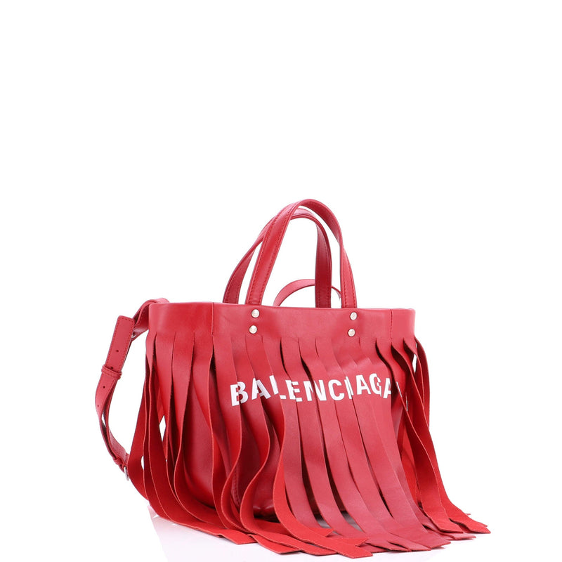 Laundry Cabas Tote Fringe Leather Xs