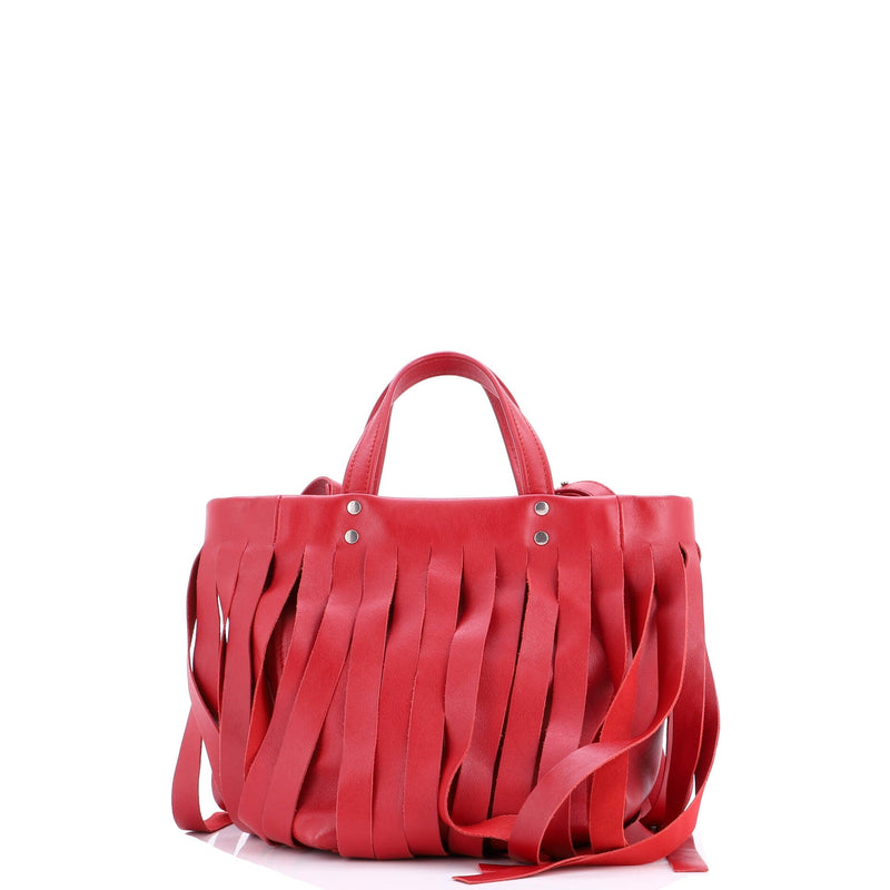 Laundry Cabas Tote Fringe Leather Xs