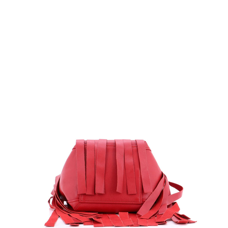 Laundry Cabas Tote Fringe Leather Xs