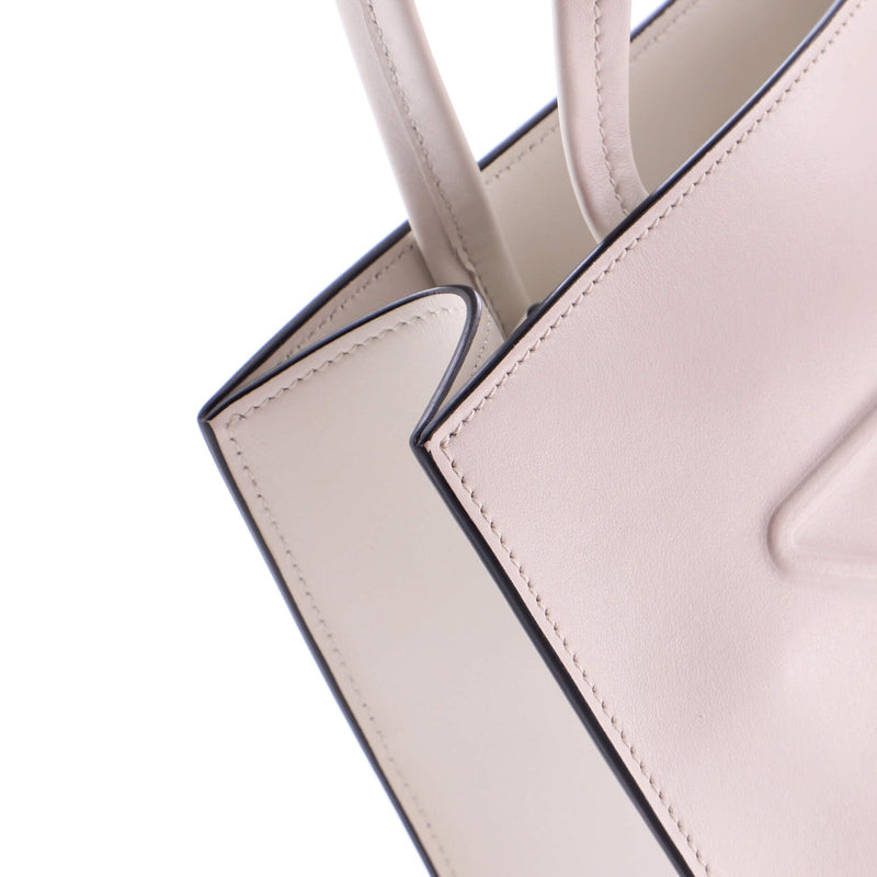 Logo Drill Tote Leather Small