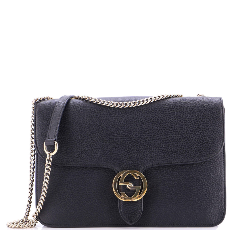 Interlocking Shoulder Bag Leather Medium