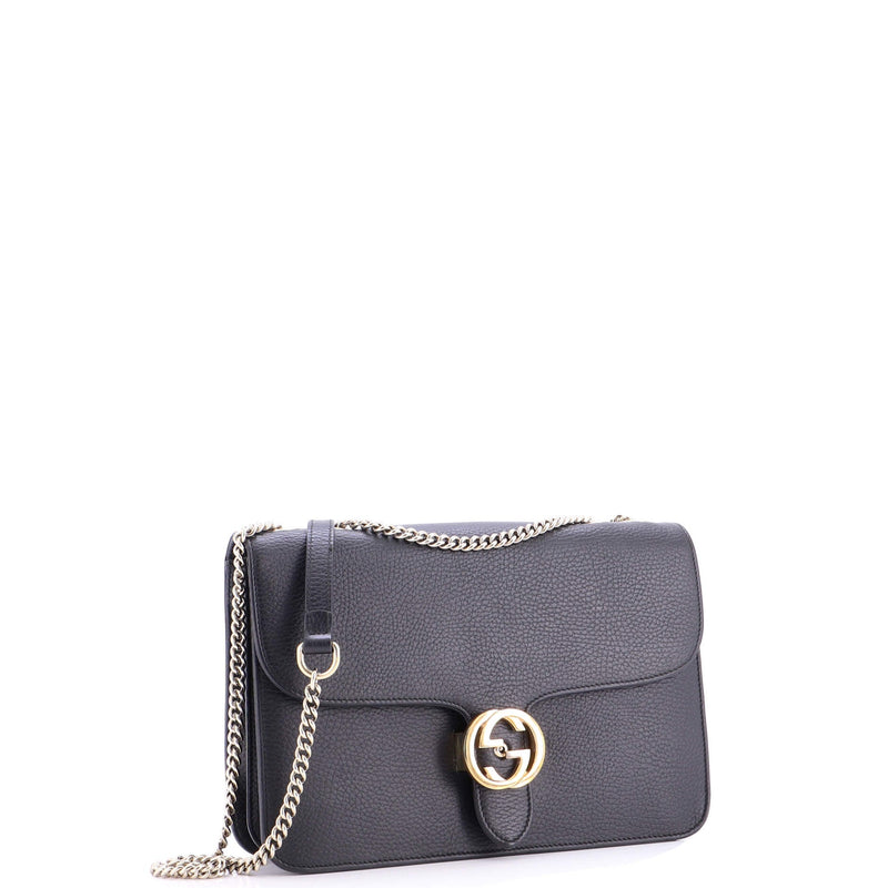 Interlocking Shoulder Bag Leather Medium