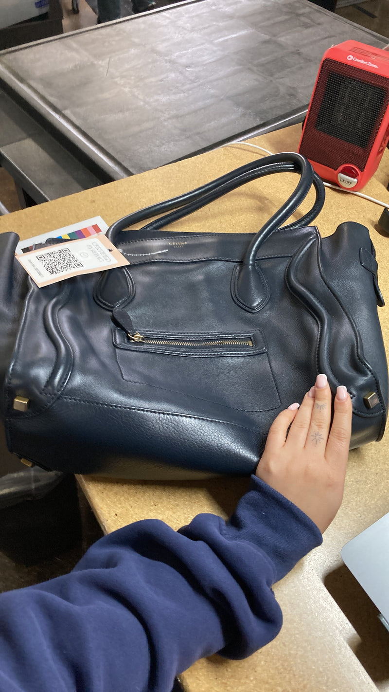 Shoulder Luggage Bag Leather