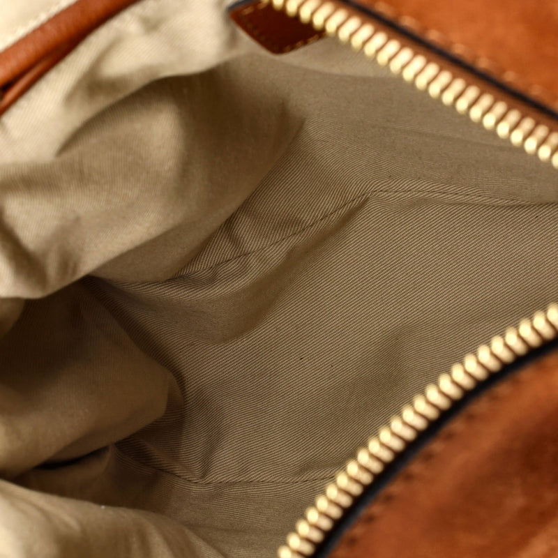 Marcie Satchel Whipstitch Studded Suede