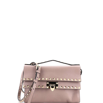 Rockstud Flip Lock Double Flap Crossbody