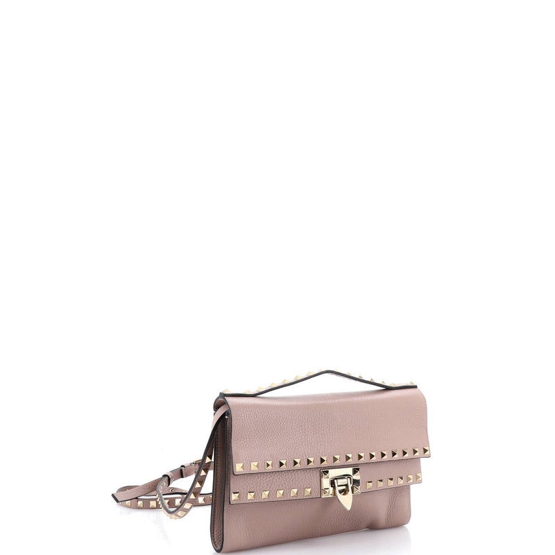 Rockstud Flip Lock Double Flap Crossbody
