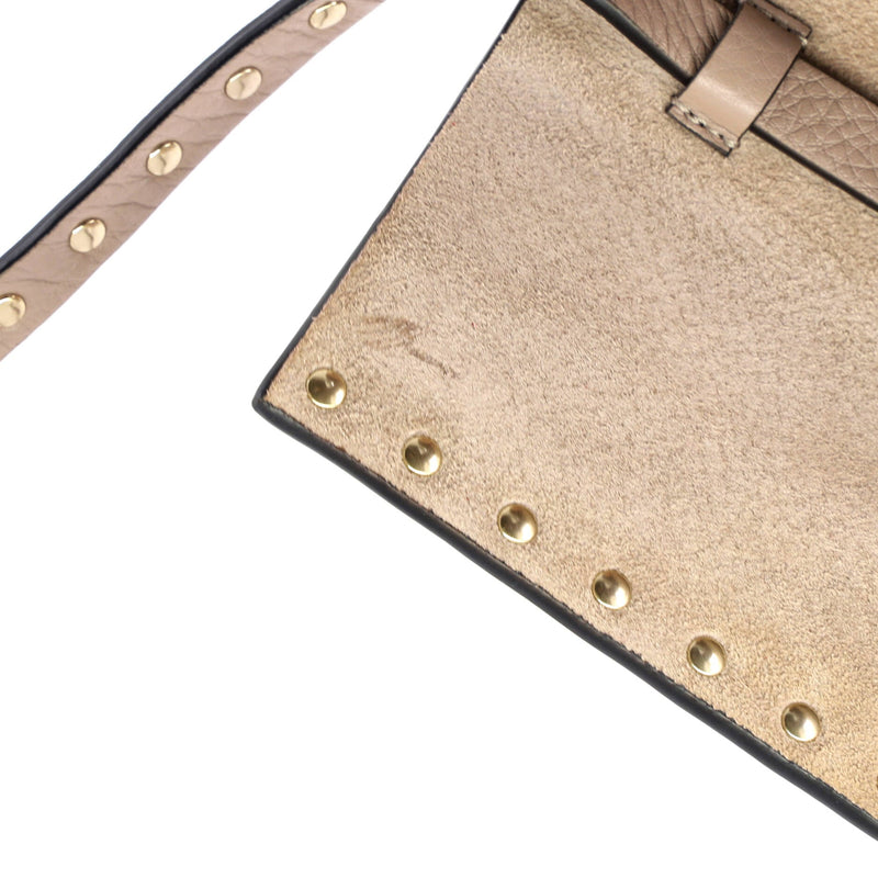 Rockstud Flip Lock Double Flap Crossbody