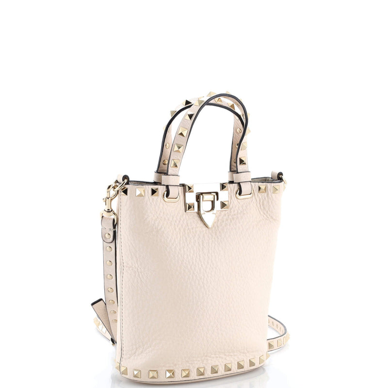 Rockstud Bucket Crossbody Bag Leather