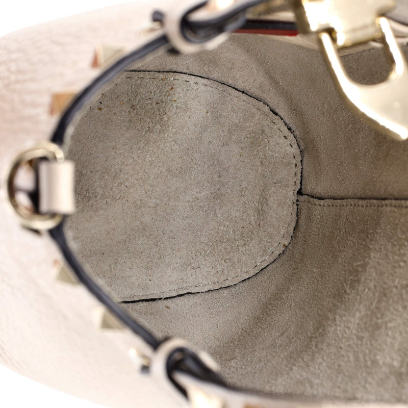 Rockstud Bucket Crossbody Bag Leather