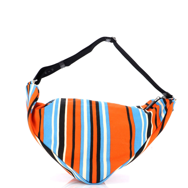 Triangle Logo Zip Crossbody Bag Printed