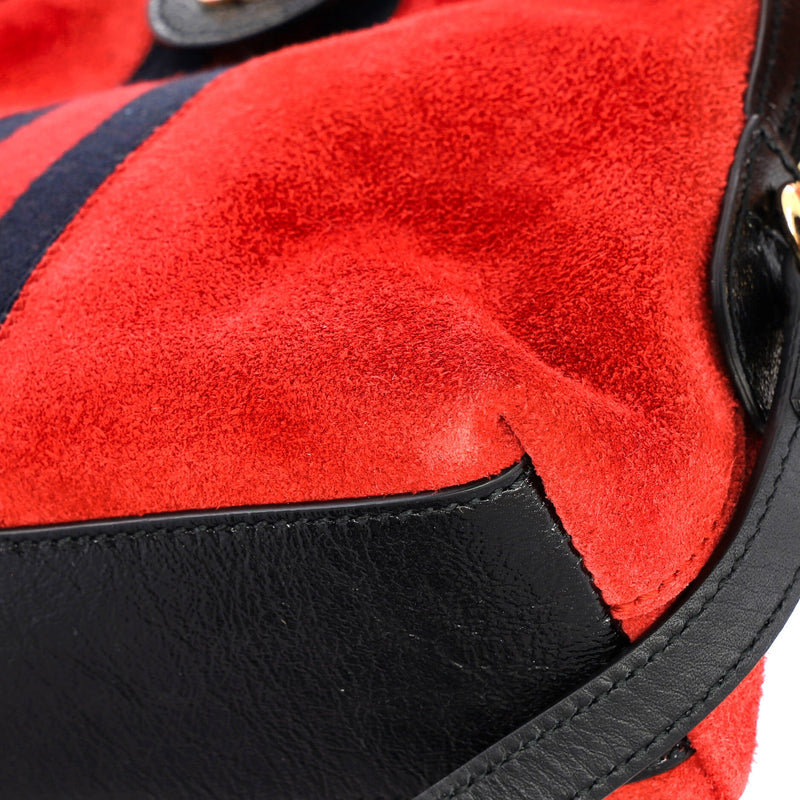 Ophidia Dome Shoulder Bag Suede Small