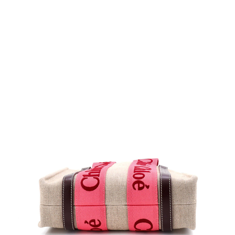 Woody Tote Canvas With Leather Small