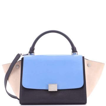 Celine Trapeze Bag Leather With Patent