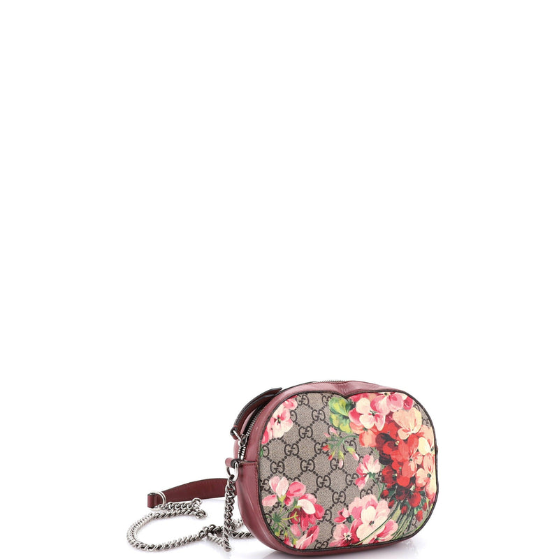 Chain Crossbody Bag Blooms Print Gg